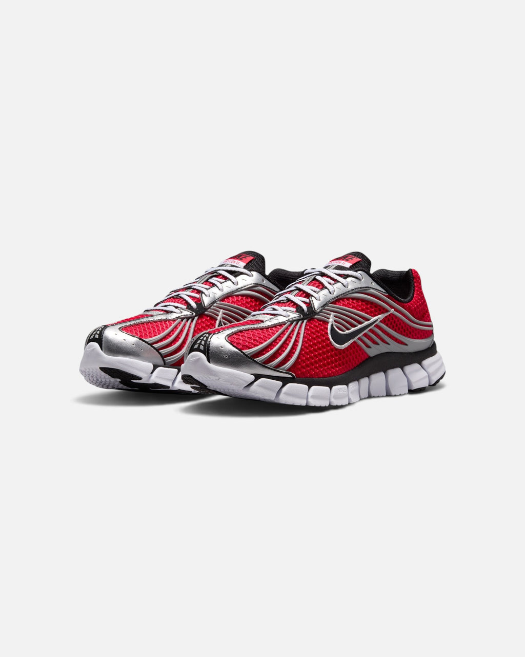 CRIUW Nike Zoom Skylon 11 sneakers in university red, silver, and black with breathable mesh and Air Zoom cushioning.