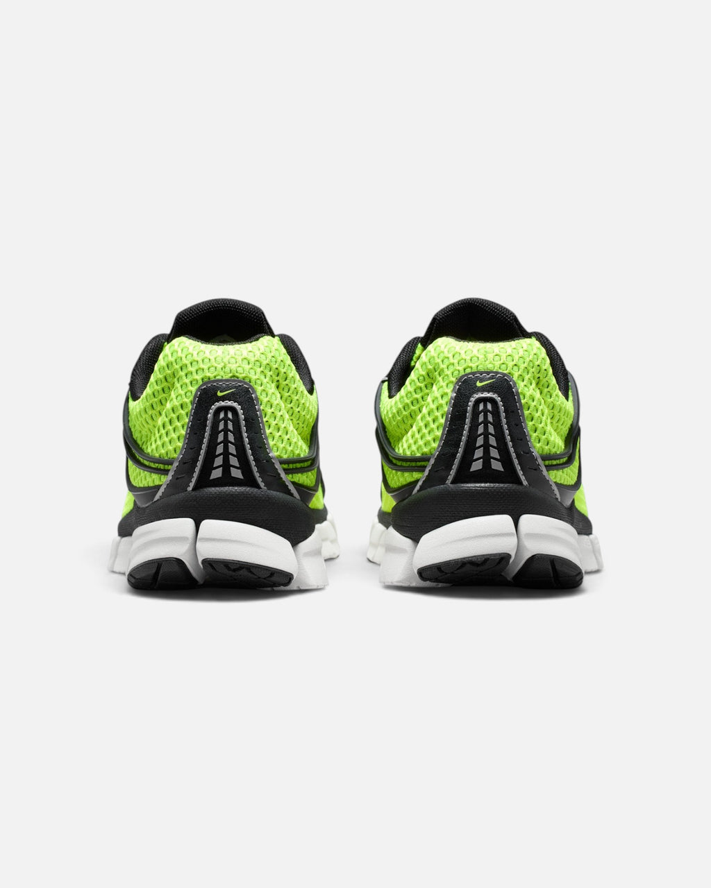 CRIUW Nike Zoom Skylon 11 Volt running shoes featuring neon yellow mesh, black accents, and silver metallic details.