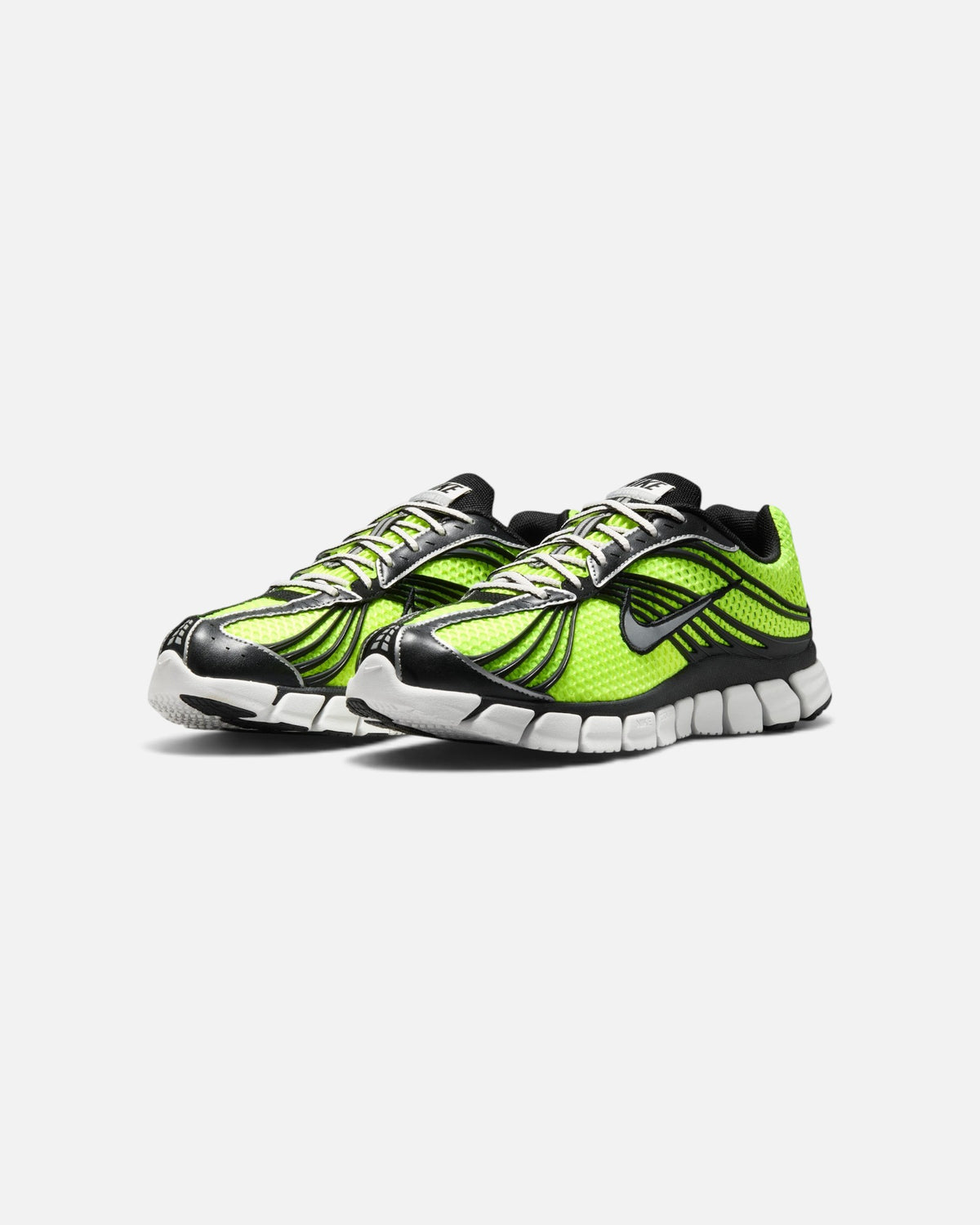 CRIUW Nike Zoom Skylon 11 sneakers in volt neon mesh with black and metallic silver accents and cushioned sole