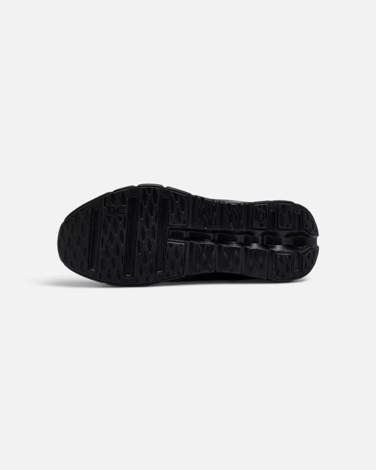 CRIUW On Cloudtilt Remix sneaker black rubber outsole with CloudTec cushioning technology viewed from below