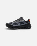 CRIUW On Cloudtilt Remix sneakers in black with flame orange accents, featuring mesh upper and CloudTec cushioning.